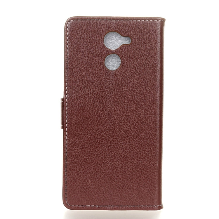 For Vodafone Smart V8 Litchi Texture Horizontal Flip Leather Case with Holder & Card Slots & Wallet & Photo Frame