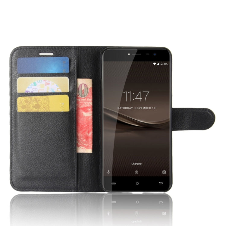 For CUBOT  R9 Litchi Texture Horizontal Flip Leather Case with Holder & Card Slots & Wallet
