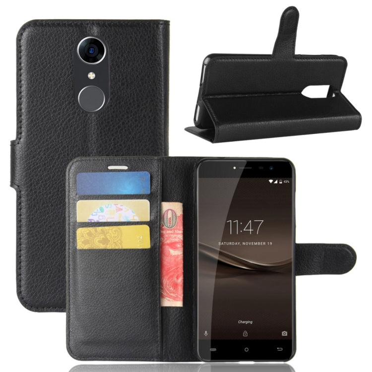 For CUBOT  R9 Litchi Texture Horizontal Flip Leather Case with Holder & Card Slots & Wallet