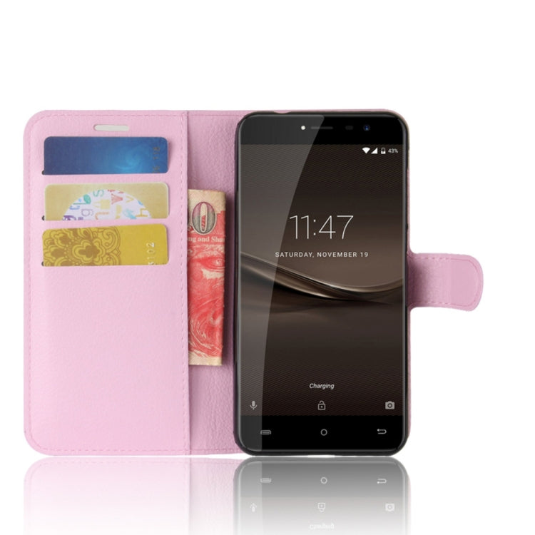 For CUBOT  R9 Litchi Texture Horizontal Flip Leather Case with Holder & Card Slots & Wallet