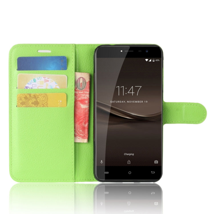 For CUBOT  R9 Litchi Texture Horizontal Flip Leather Case with Holder & Card Slots & Wallet