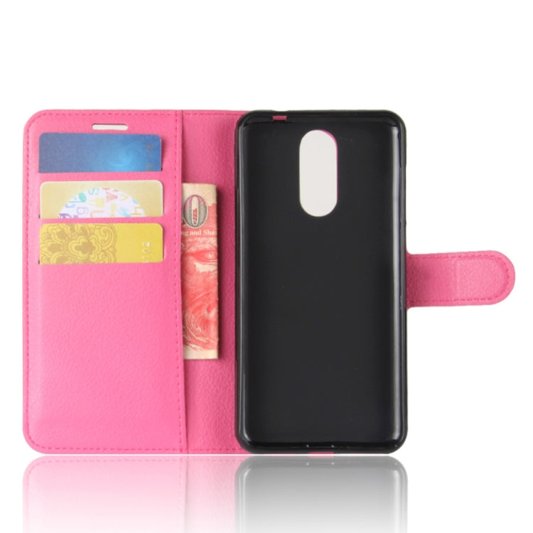 For CUBOT  R9 Litchi Texture Horizontal Flip Leather Case with Holder & Card Slots & Wallet