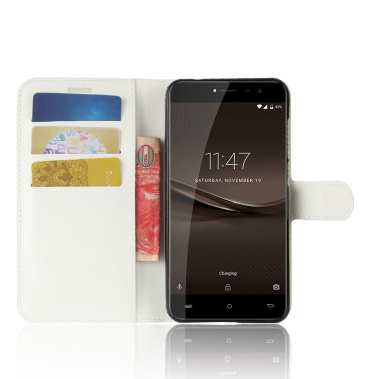 For CUBOT  R9 Litchi Texture Horizontal Flip Leather Case with Holder & Card Slots & Wallet