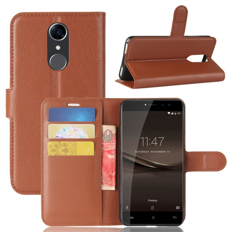 For CUBOT  R9 Litchi Texture Horizontal Flip Leather Case with Holder & Card Slots & Wallet
