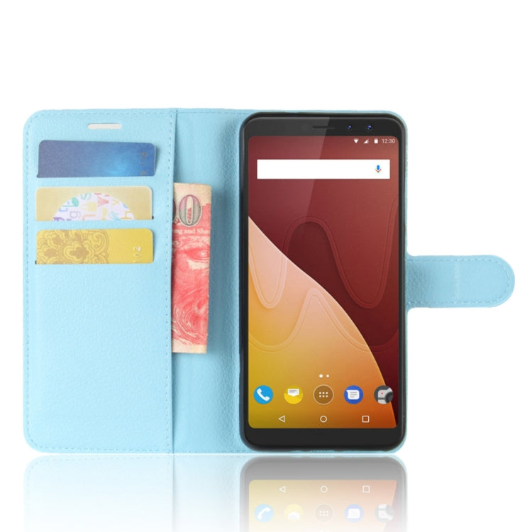 Litchi Texture Horizontal Flip Leather Case for Wiko VIEW PRIME, with Holder & Card Slots & Wallet