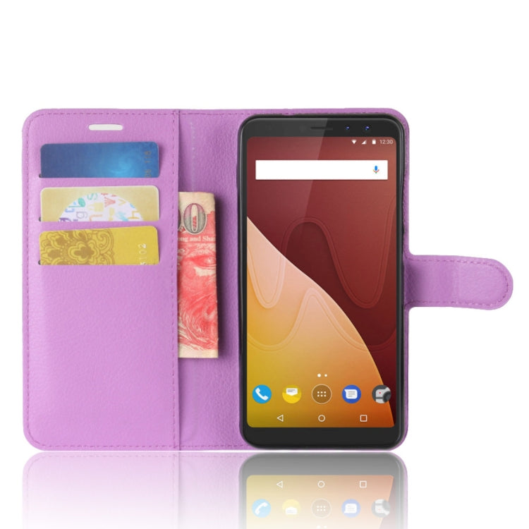 Litchi Texture Horizontal Flip Leather Case for Wiko VIEW PRIME, with Holder & Card Slots & Wallet