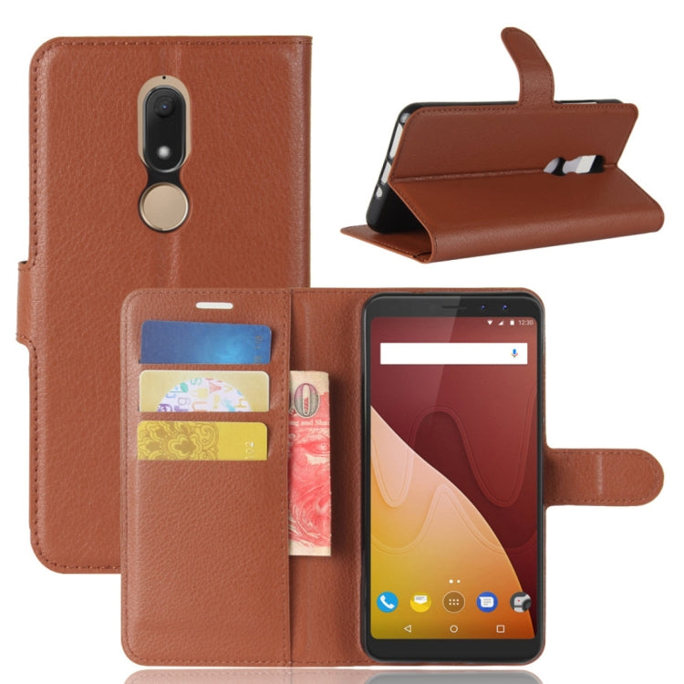 Litchi Texture Horizontal Flip Leather Case for Wiko VIEW PRIME, with Holder & Card Slots & Wallet
