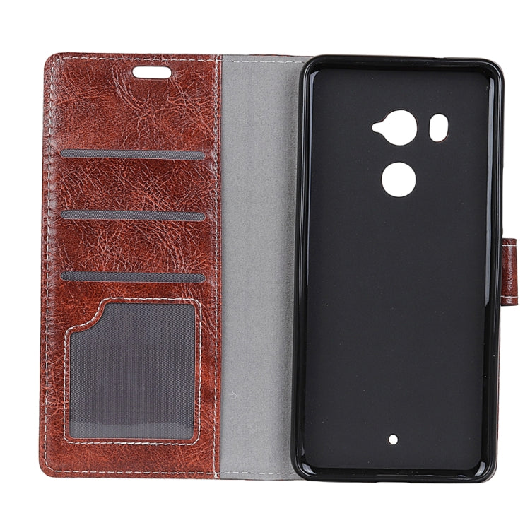 For HTC U11 Plus Retro Crazy Horse Texture Horizontal Flip Leather Case with Card Slots & Holder & Wallet & Photo Frame