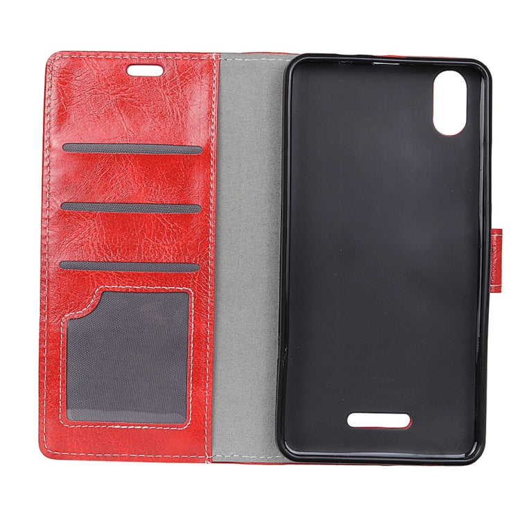 Wiko LENNY 4 Plus Retro Crazy Horse Texture Horizontal Flip Leather Case with Holder & Card Slots & Wallet & Photo Frame