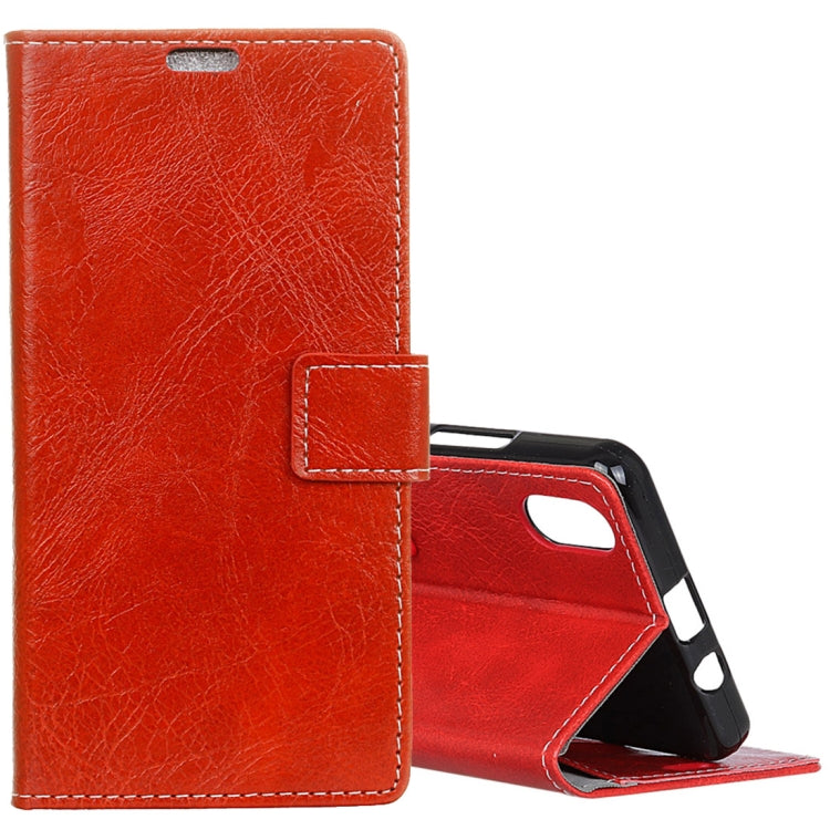 Wiko LENNY 4 Plus Retro Crazy Horse Texture Horizontal Flip Leather Case with Holder & Card Slots & Wallet & Photo Frame