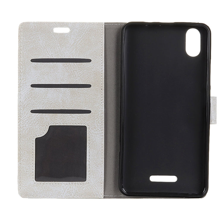 Wiko LENNY 4 Plus Retro Crazy Horse Texture Horizontal Flip Leather Case with Holder & Card Slots & Wallet & Photo Frame