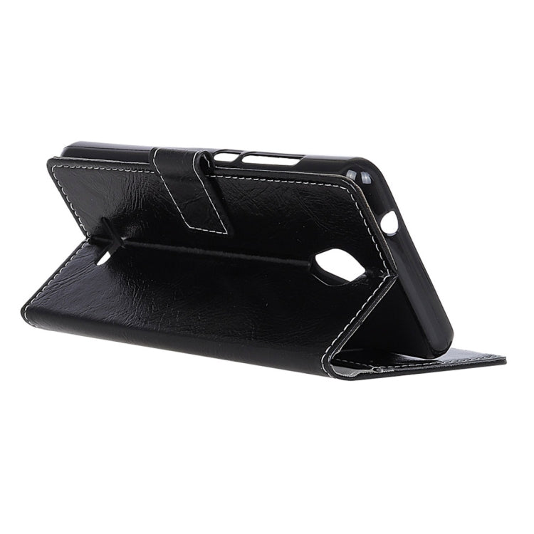 Wiko TOMMY 2 Plus Retro Crazy Horse Texture Horizontal Flip Leather Case with Holder & Card Slots & Wallet & Photo Frame