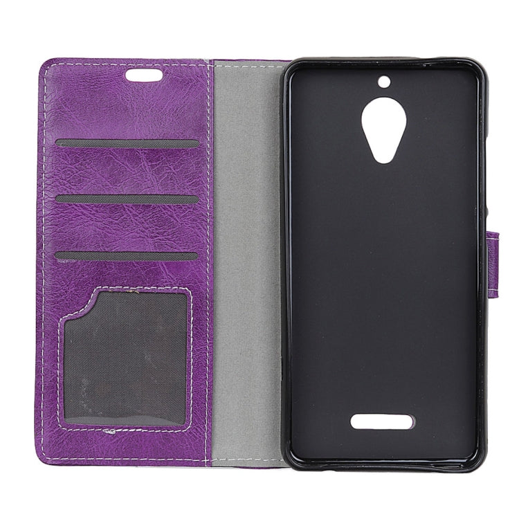 Wiko TOMMY 2 Plus Retro Crazy Horse Texture Horizontal Flip Leather Case with Holder & Card Slots & Wallet & Photo Frame