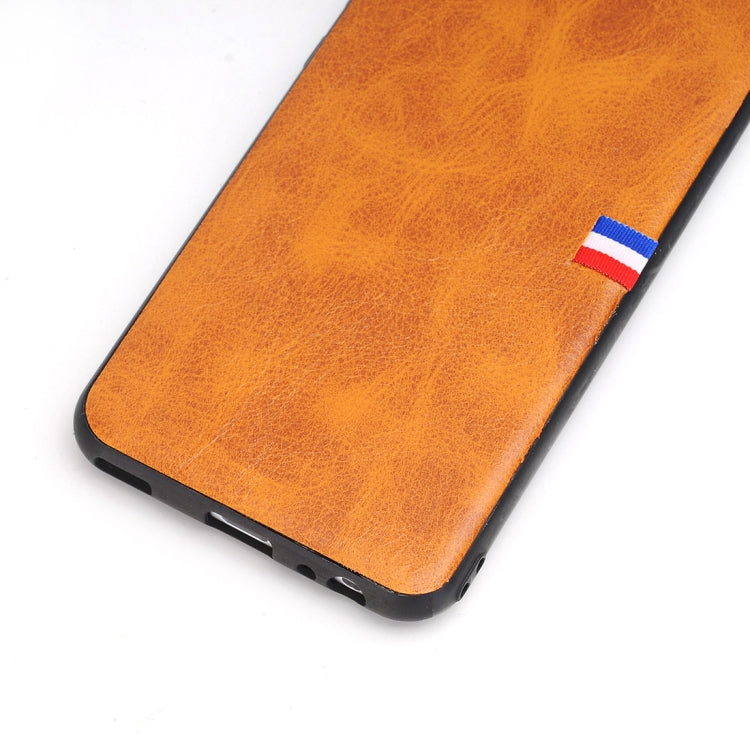 For Huawei  P10 PU Leather Crazy Horse Texture Flag Detail Protective Back Case