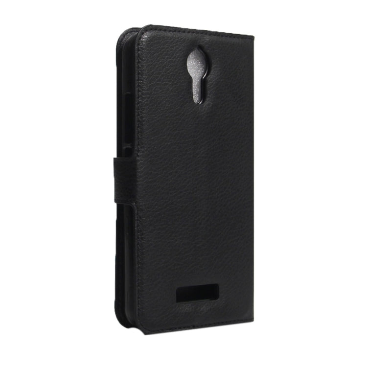 For Acer Liquid Zest Plus / Z628 Litchi Texture Horizontal Flip Leather Case with Magnetic Buckle & Holder & Card Slots & Wallet