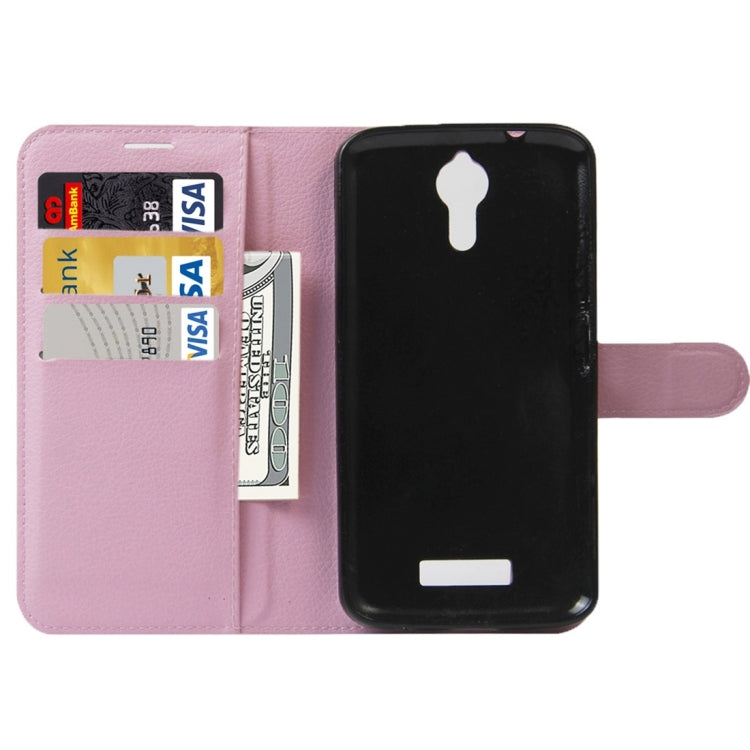 For Acer Liquid Zest Plus / Z628 Litchi Texture Horizontal Flip Leather Case with Magnetic Buckle & Holder & Card Slots & Wallet