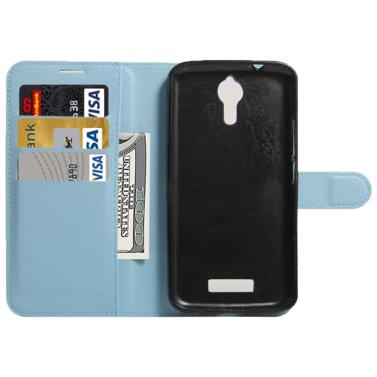 For Acer Liquid Zest Plus / Z628 Litchi Texture Horizontal Flip Leather Case with Magnetic Buckle & Holder & Card Slots & Wallet