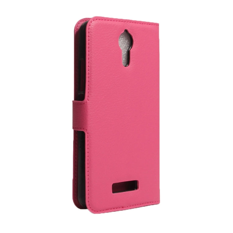 For Acer Liquid Zest Plus / Z628 Litchi Texture Horizontal Flip Leather Case with Magnetic Buckle & Holder & Card Slots & Wallet