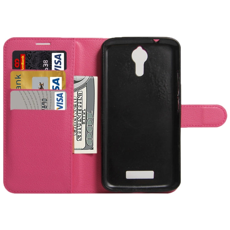 For Acer Liquid Zest Plus / Z628 Litchi Texture Horizontal Flip Leather Case with Magnetic Buckle & Holder & Card Slots & Wallet