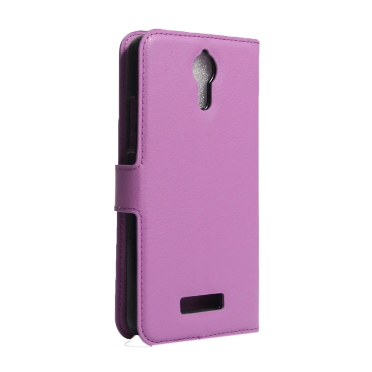 For Acer Liquid Zest Plus / Z628 Litchi Texture Horizontal Flip Leather Case with Magnetic Buckle & Holder & Card Slots & Wallet