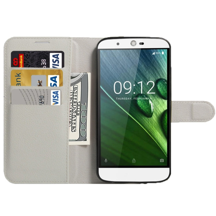 For Acer Liquid Zest Plus / Z628 Litchi Texture Horizontal Flip Leather Case with Magnetic Buckle & Holder & Card Slots & Wallet