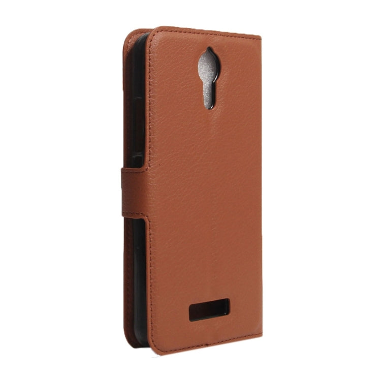 For Acer Liquid Zest Plus / Z628 Litchi Texture Horizontal Flip Leather Case with Magnetic Buckle & Holder & Card Slots & Wallet