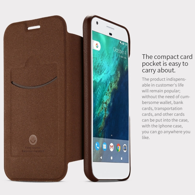 Lenuo for Google Pixel PU+PC  Litchi Texture Horizontal Flip Leather Case with