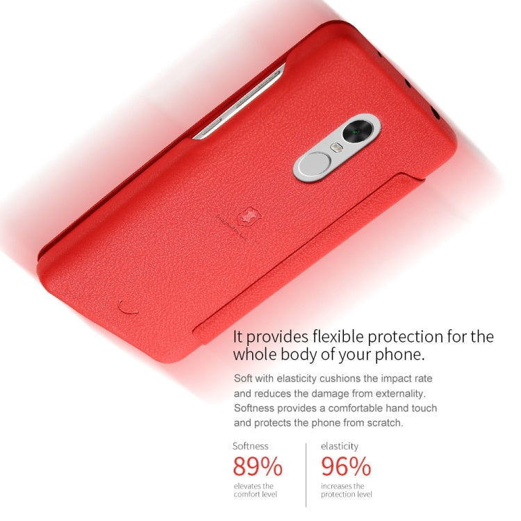 Lenuo for  Xiaomi Redmi Note 4 PU+PC Litchi Texture Horizontal Flip Leather Case with Card Slots