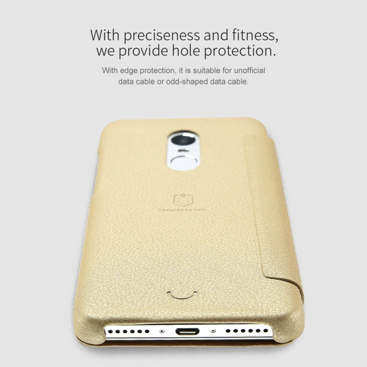 Lenuo for  Xiaomi Redmi Note 4 PU+PC Litchi Texture Horizontal Flip Leather Case with Card Slots