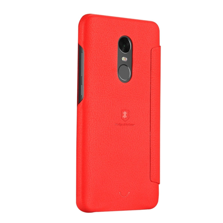 Lenuo for  Xiaomi Redmi Note 4X PU+PC Litchi Texture Horizontal Flip Leather Case with Card Slots