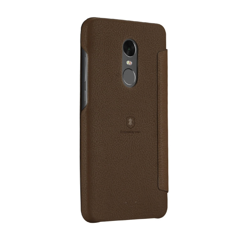 Lenuo for  Xiaomi Redmi Note 4X PU+PC Litchi Texture Horizontal Flip Leather Case with Card Slots