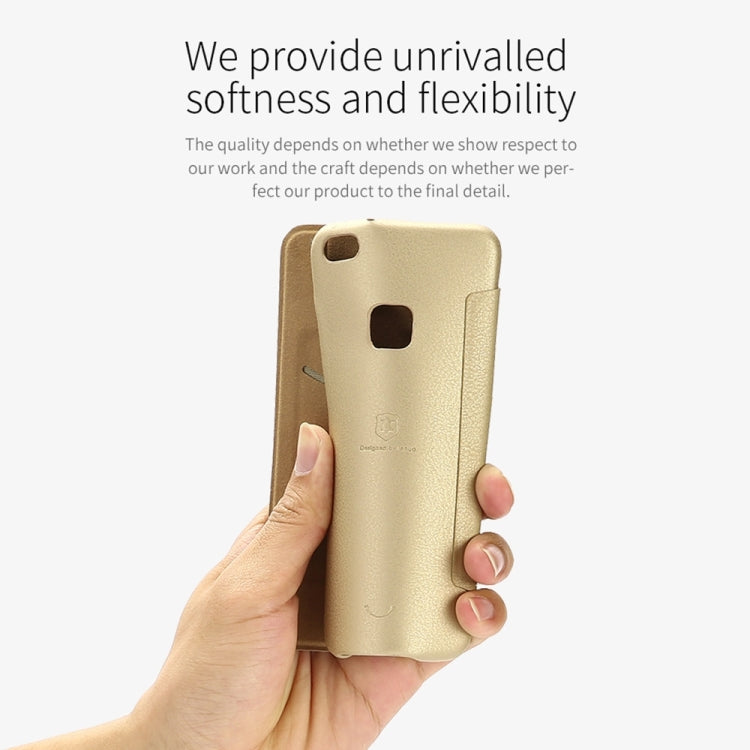 Lenuo for  Huawei P10 Lite PU+PC Litchi Texture Horizontal Flip Leather Case with Card Slots