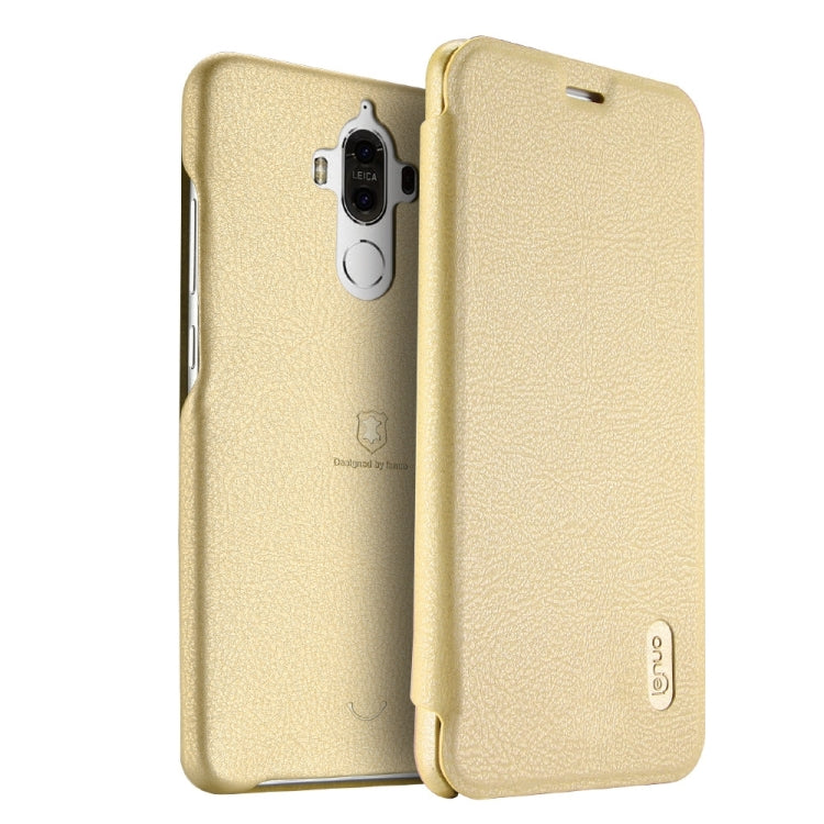Lenuo for  Huawei Mate 9 PU+PC Litchi Texture Horizontal Flip Leather Case with Card Slots