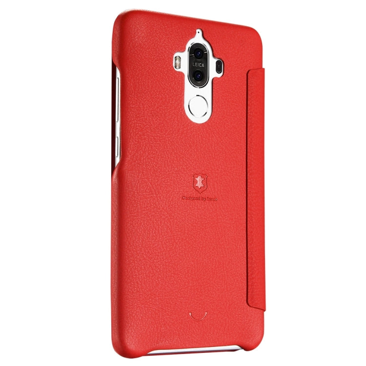 Lenuo for  Huawei Mate 9 PU+PC Litchi Texture Horizontal Flip Leather Case with Card Slots