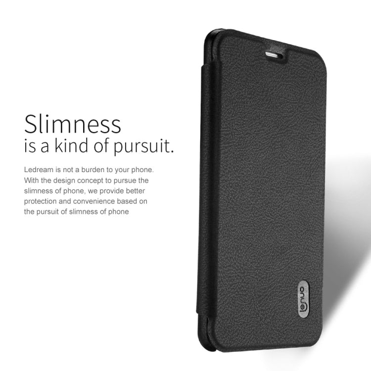 Lenuo for  Huawei Mate 9 PU+PC Litchi Texture Horizontal Flip Leather Case with Card Slots