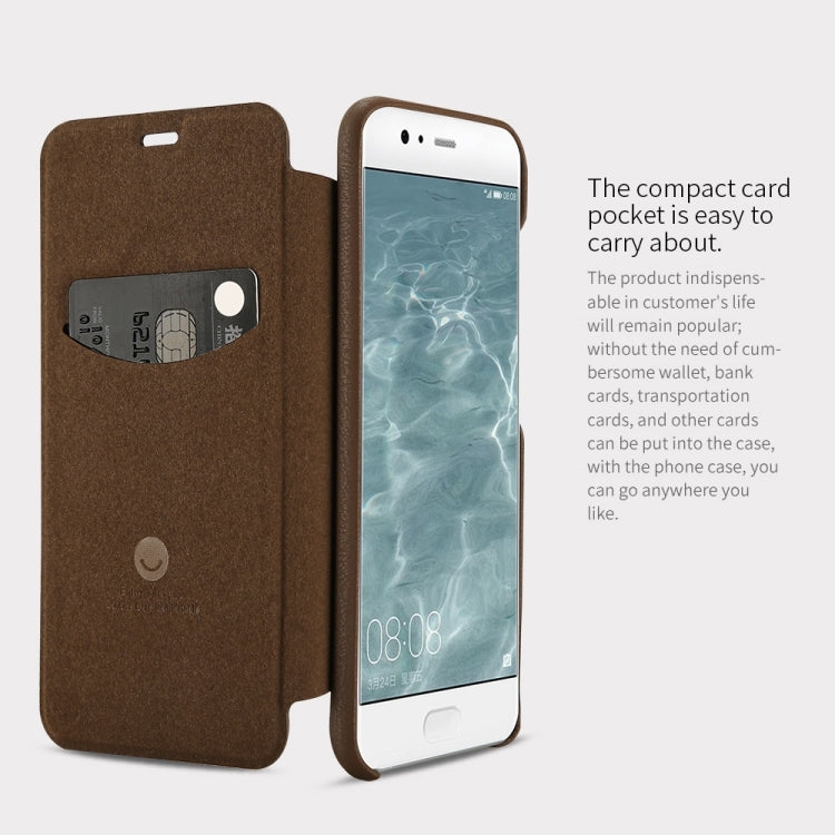 Lenuo for  Huawei P10 PU+PC Litchi Texture Horizontal Flip Leather Case with Card Slots