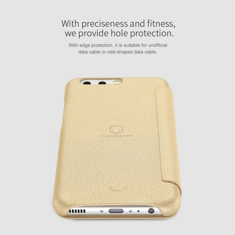 Lenuo for  Huawei P10 PU+PC Litchi Texture Horizontal Flip Leather Case with Card Slots