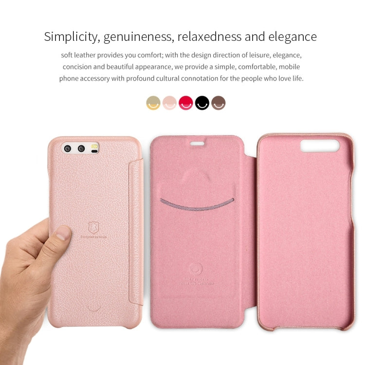 Lenuo for  Huawei P10 PU+PC Litchi Texture Horizontal Flip Leather Case with Card Slots