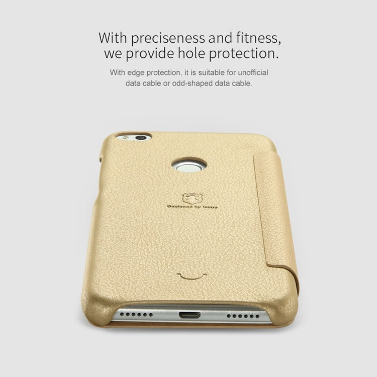 Lenuo for  Huawei P8 Lite 2017 PU+PC Litchi Texture Horizontal Flip Leather Case with Card Slots