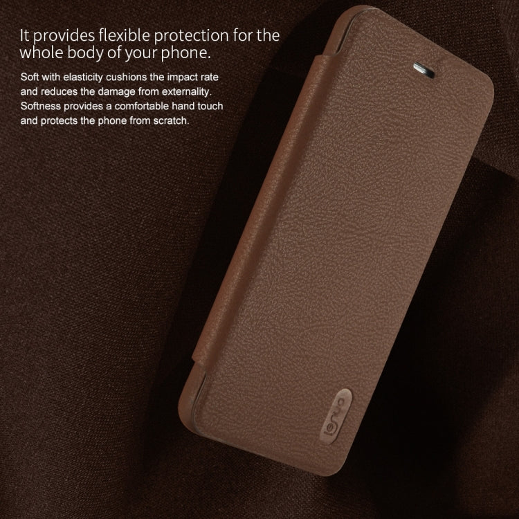 Lenuo for  Huawei P8 Lite 2017 PU+PC Litchi Texture Horizontal Flip Leather Case with Card Slots