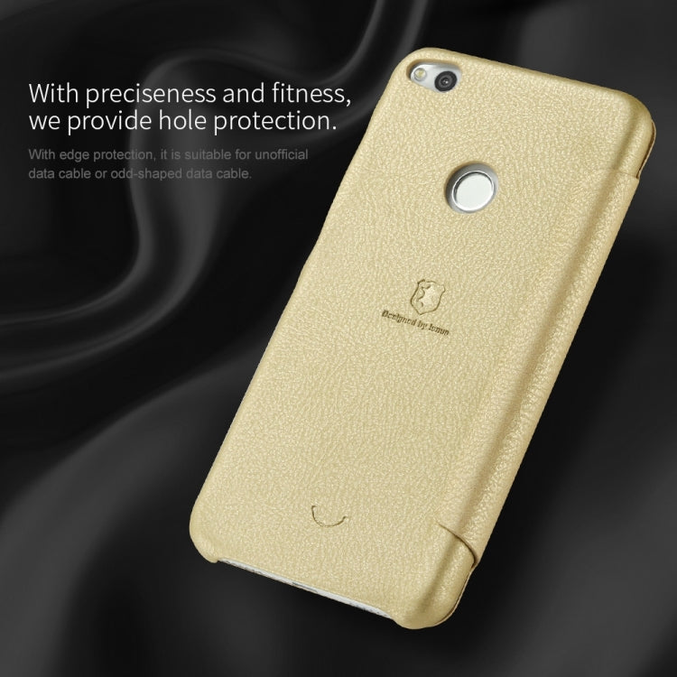 Lenuo for  Huawei P8 Lite 2017 PU+PC Litchi Texture Horizontal Flip Leather Case with Card Slots