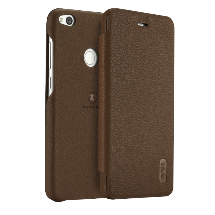 Lenuo for  Huawei P8 Lite 2017 PU+PC Litchi Texture Horizontal Flip Leather Case with Card Slots