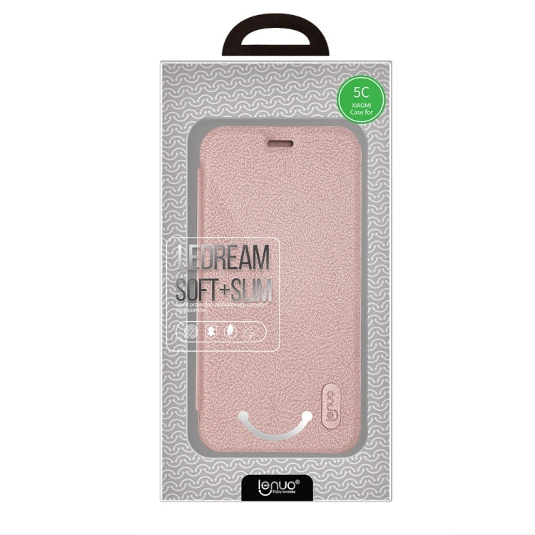 Lenuo for  Xiaomi Mi 5c PU+PC Litchi Texture Horizontal Flip Leather Case with Card Slots