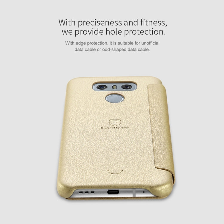 Lenuo for LG G6 PU+PC Litchi Texture Horizontal Flip Leather Case with Card Slots