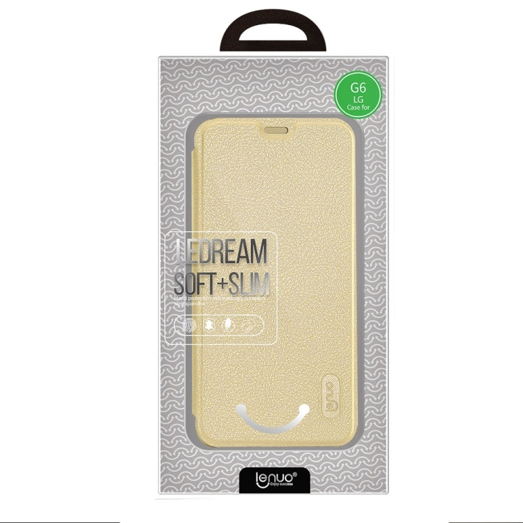 Lenuo for LG G6 PU+PC Litchi Texture Horizontal Flip Leather Case with Card Slots