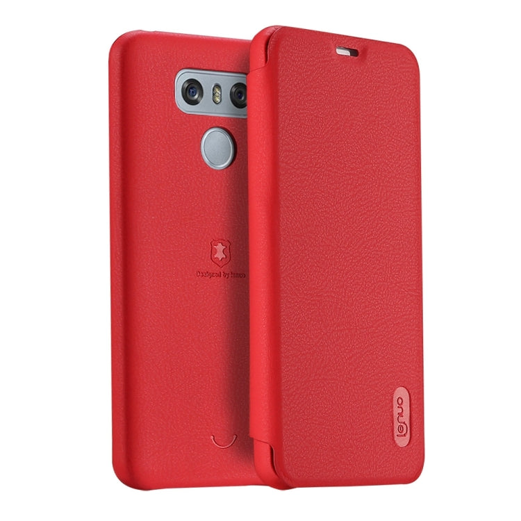 Lenuo for LG G6 PU+PC Litchi Texture Horizontal Flip Leather Case with Card Slots