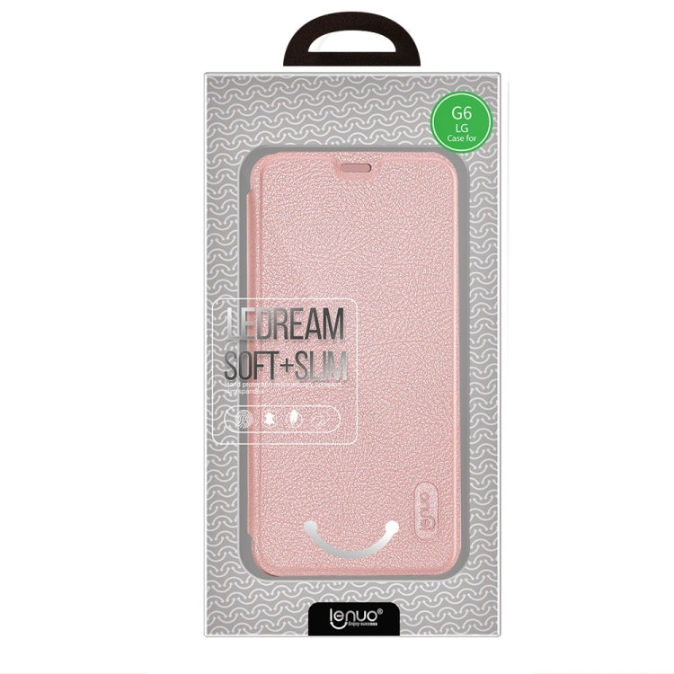 Lenuo for LG G6 PU+PC Litchi Texture Horizontal Flip Leather Case with Card Slots