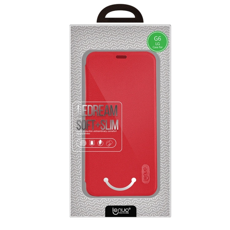 Lenuo for LG G6 PU+PC Litchi Texture Horizontal Flip Leather Case with Card Slots