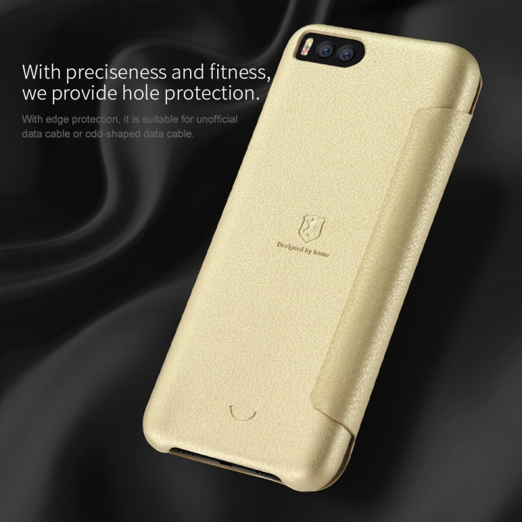 Lenuo for  Xiaomi Mi 6 PU+PC Litchi Texture Horizontal Flip Leather Case with Card Slots