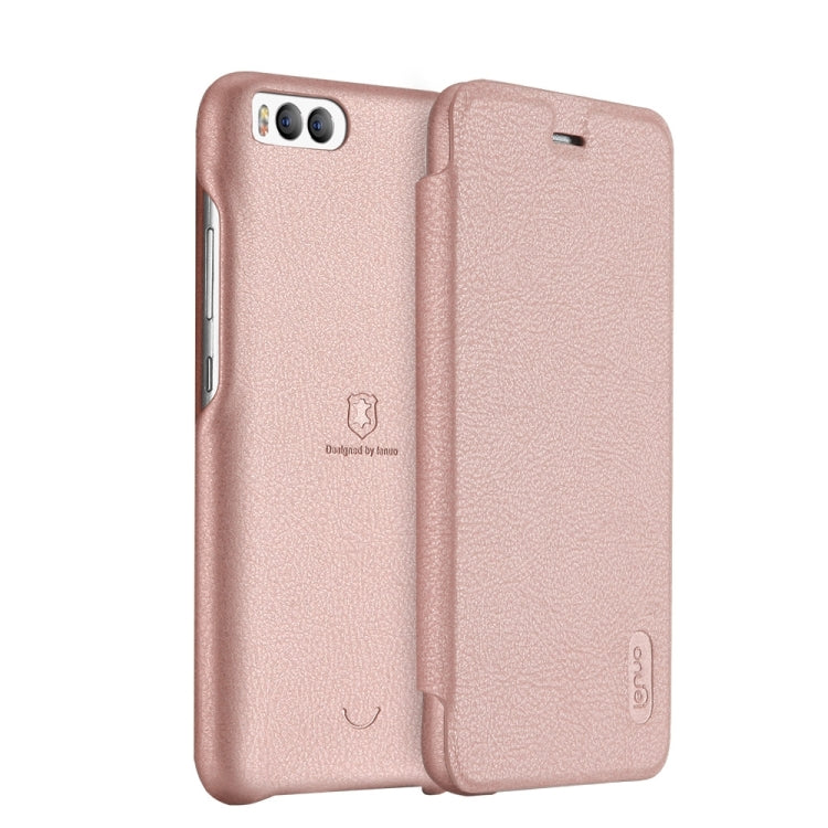 Lenuo for  Xiaomi Mi 6 PU+PC Litchi Texture Horizontal Flip Leather Case with Card Slots